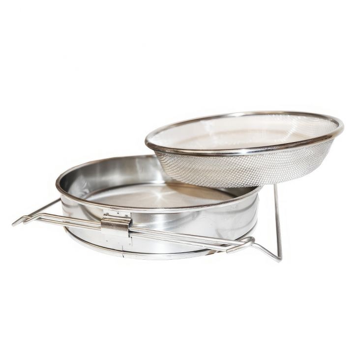 Cedník (síto) dv. vp. ner. 24 cm s úchyty DE5