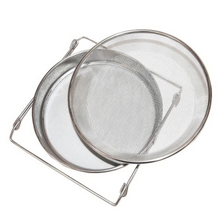 Cedník (síto) dv. vp. ner. 24 cm s úchyty DE5