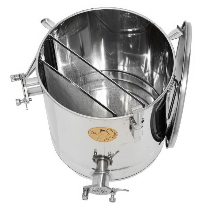 Stáčecí a čeřící nádoba Mellarius MaxiLine 35 kg s 2 síty