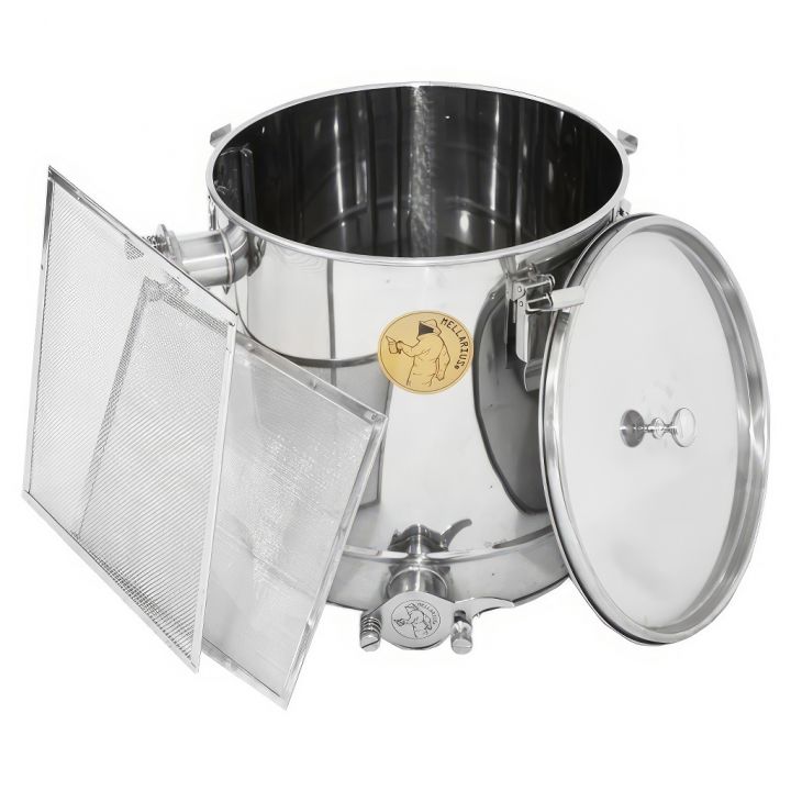 Stáčecí a čeřící nádoba Mellarius MaxiLine 35 kg s 2 síty