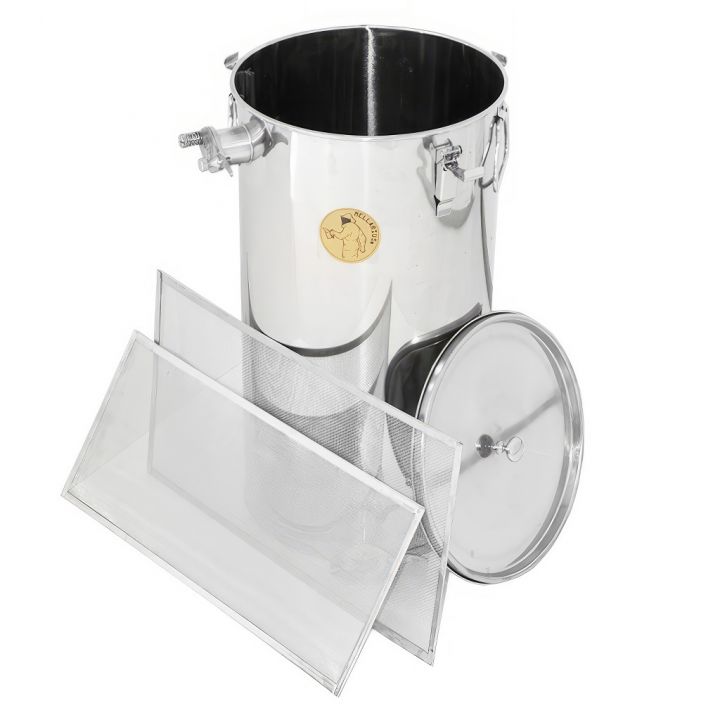 mellarius-nadoba-2-sita-10.jpg_1 Stáčecí a čeřící nádoba Mellarius MaxiLine 50 kg s 2 síty