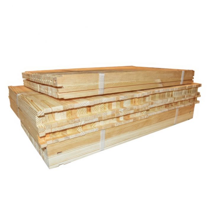 Přířezy Langstroth 1/2 - 137 - Hoffman, předvrtaný, s drážkou - 50 ks