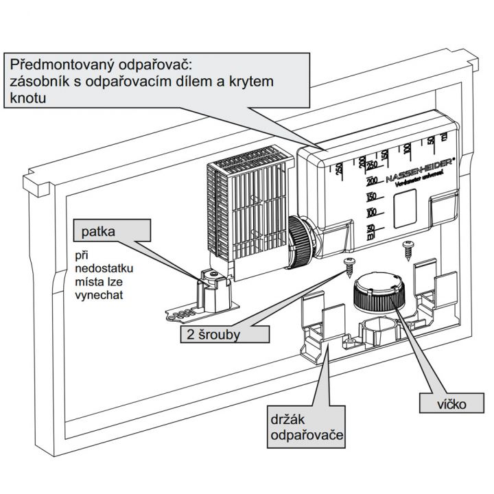 Odpařovač těkavých látek - originál Nassenheider II