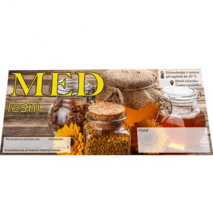 Etiketa MED - lesní, typ 1