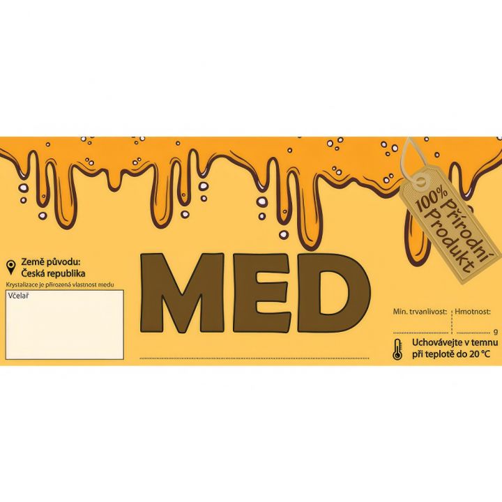 Etiketa MED - obecná, typ 2