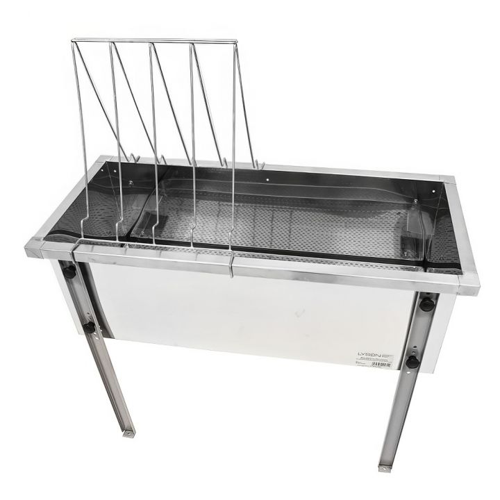 Stůl na odvíčkování Lysoň Optima - nerez vana - P 75 cm 39 x 24