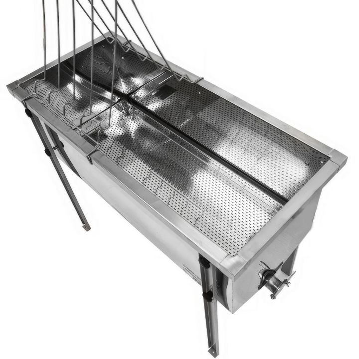 Stůl na odvíčkování Lysoň Optima - nerez vana - P 75 cm 39 x 24