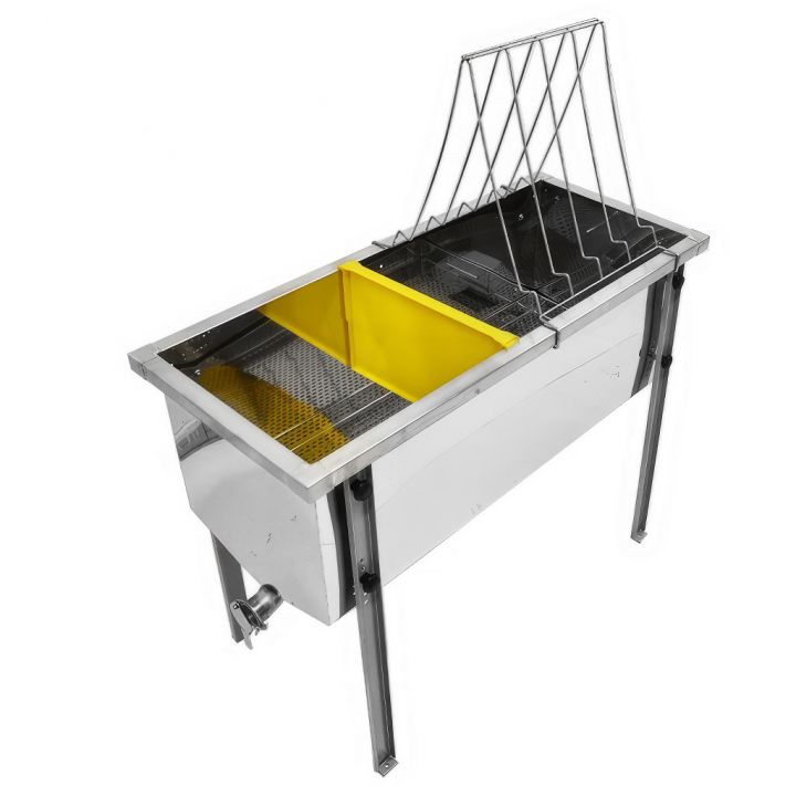 Stůl na odvíčkování Lysoň Optima - nerez vana - P 75 cm 39 x 24