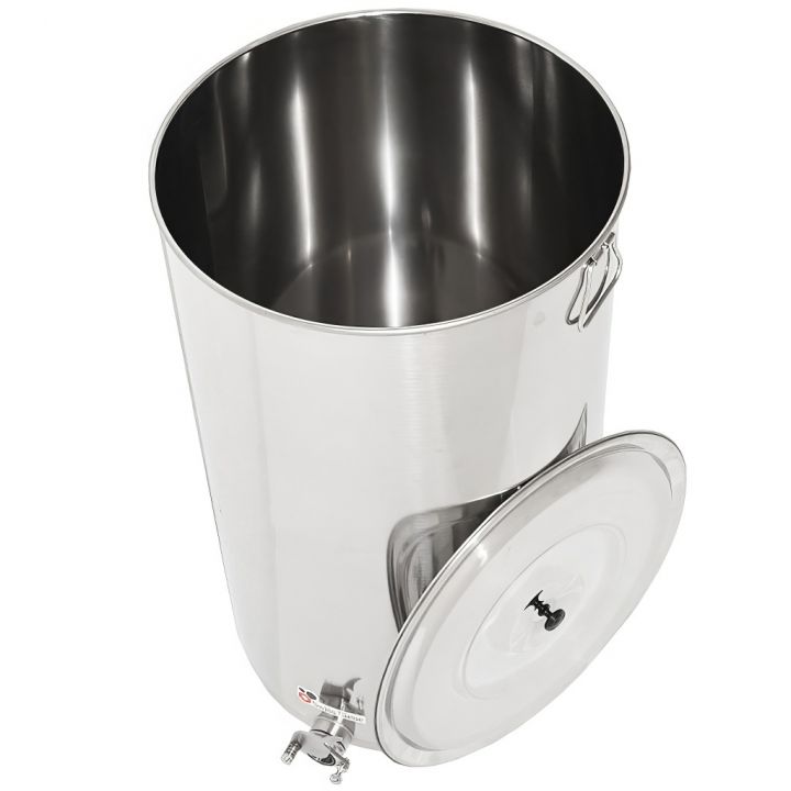 Stáčecí nádoba Mellarius MiniLine 300 kg - nerez kohout