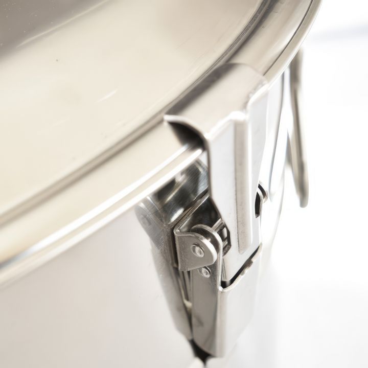 Stáčecí nádoba Mellarius MiniLine 400 kg - nerez kohout