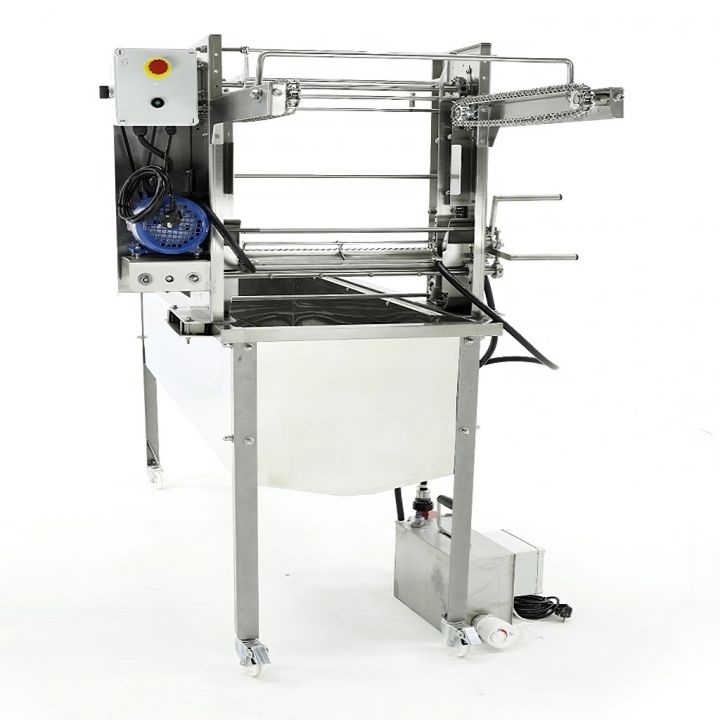 W2092_Wstol-do-odsklepiania-z-odsklepiarka-ze-slizgami-230v-z-wytwornica-pary-minima-line.jpg_product_product_product_product Stůl odvíčkovací s řetězovým podavačem 230V, s uzavřeným oběhem – MINIMA