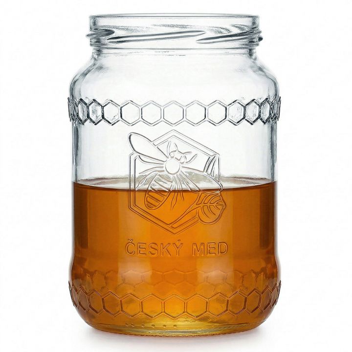Sklenice Med 770 ml/1kg medu - 8,2 Kč/ks OS. ODBĚR ÚJEZD - 1456 ks