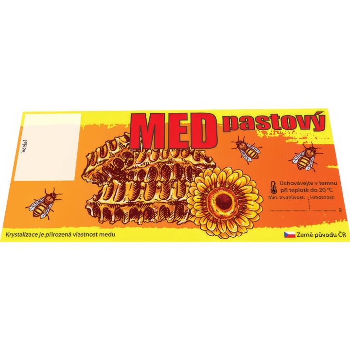 Etiketa MED - pastový, typ 1