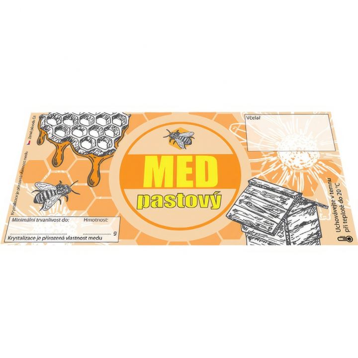 Etiketa MED - pastový, typ 2