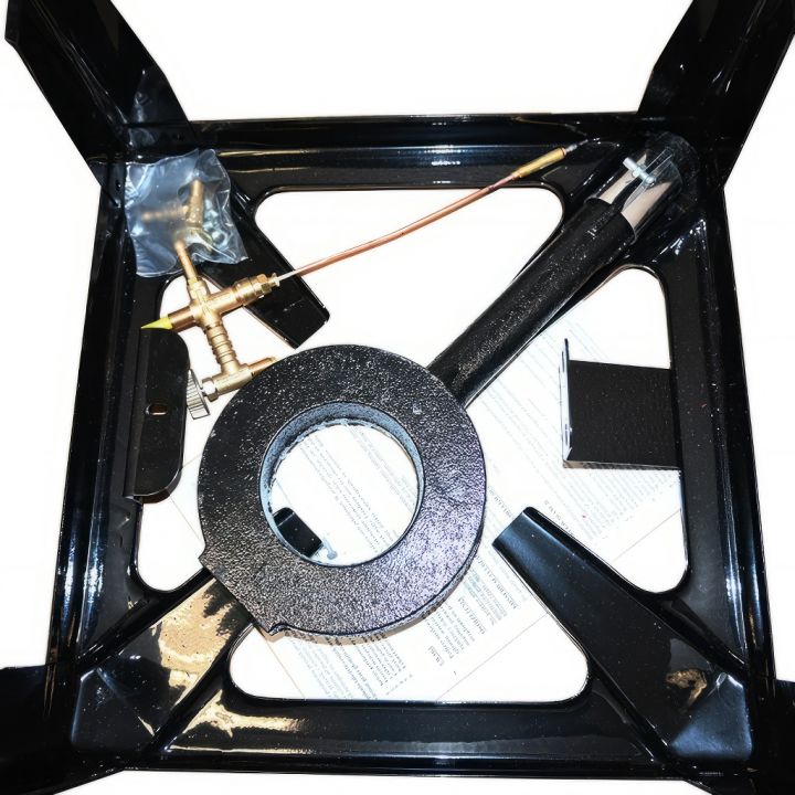 Průmyslový plynový vařič - čtverhranný - piezo - bez regulátoru