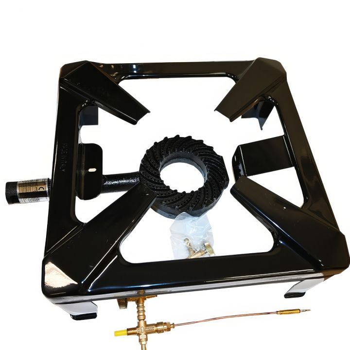 Průmyslový plynový vařič - čtverhranný - piezo - bez regulátoru