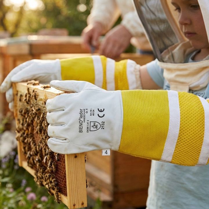 Dětské rukavice Bieno®Leather 4