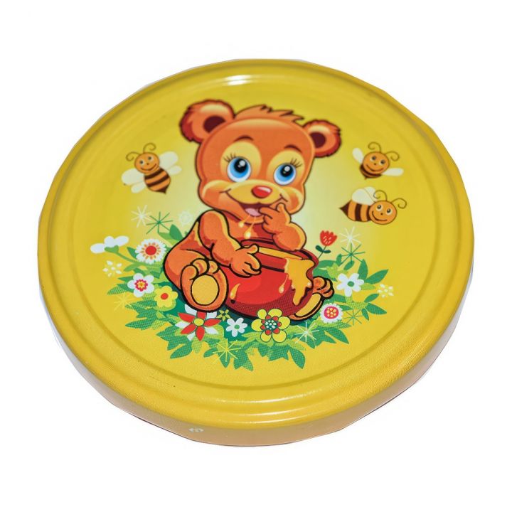 Víčko na sklenici TO 82 - Malovaný medvídek - HO7