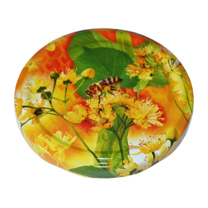 Víčko na sklenici TO 82 - včela na lípě - HO9