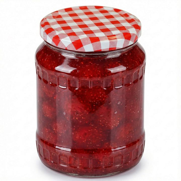 Víčko na sklenici TO 82 - Karo červené