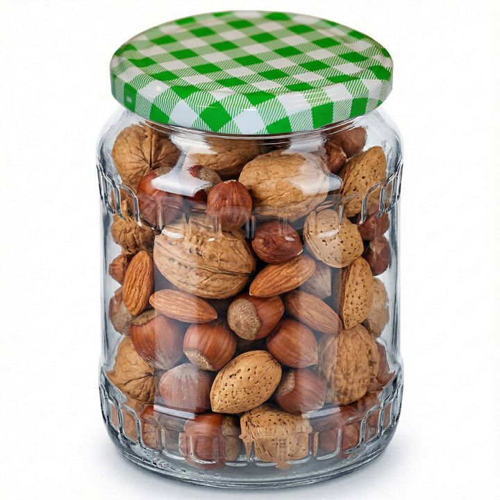 Víčko na sklenici TO 82 - Karo zelené