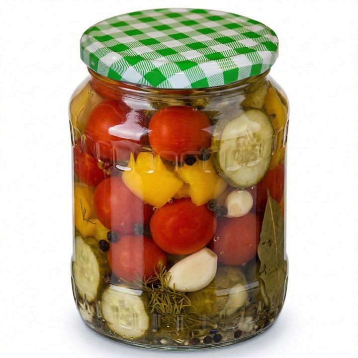 Víčko na sklenici TO 82 - Karo zelené