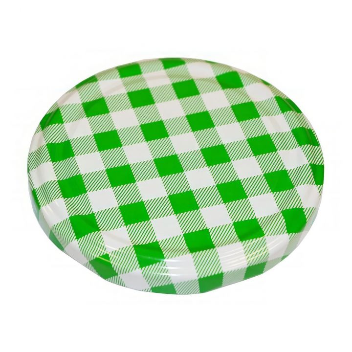 Víčko na sklenici TO 82 - Karo zelené