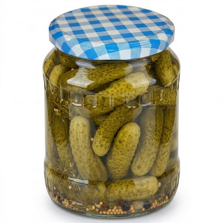 Víčko na sklenici TO 82 - Karo modré