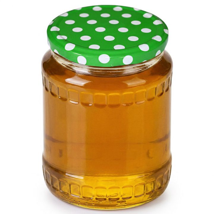 Víčko na sklenici TO 82 - Tečky - zelené