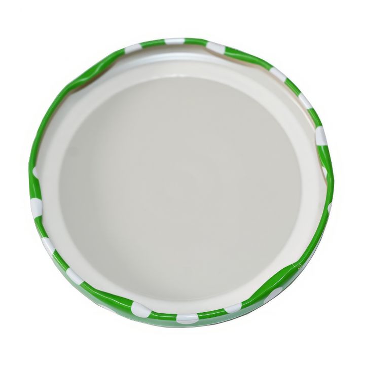 Víčko na sklenici TO 82 - Tečky - zelené