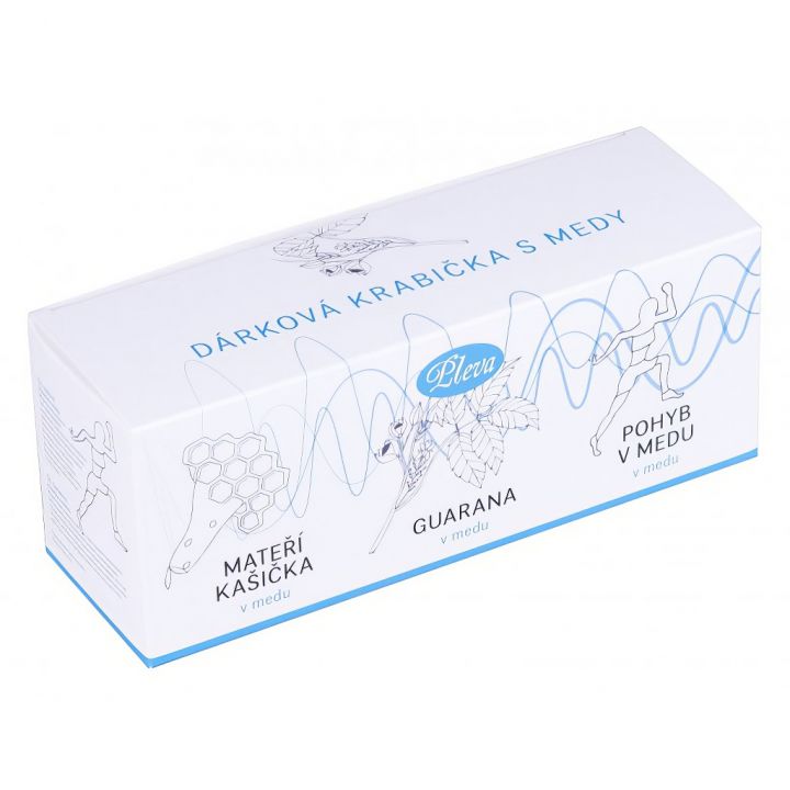Pleva medy - mateří kašička, guarana a pohyb v medu - 3 x 170 g