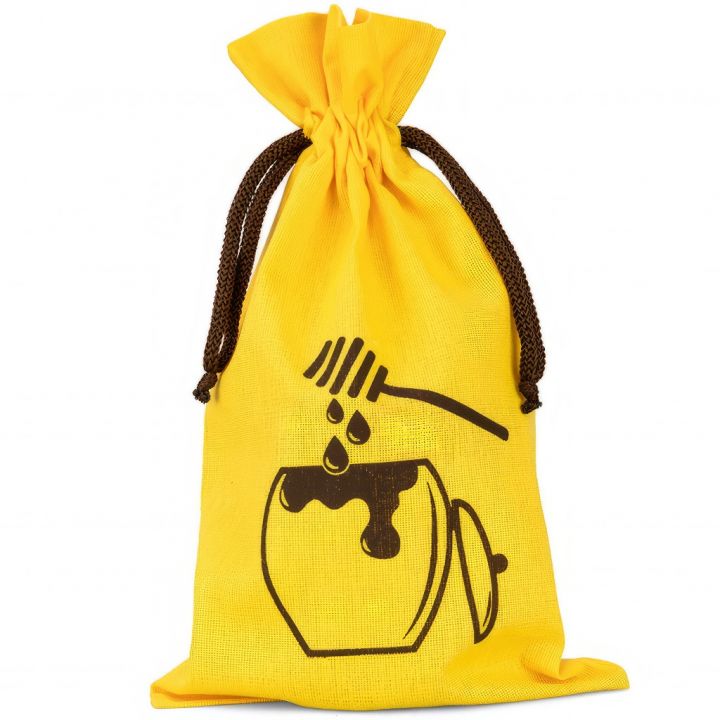 64113.jpg_1 Pytlík na sklenici medu ApiSina s motivem "sklenice medu"