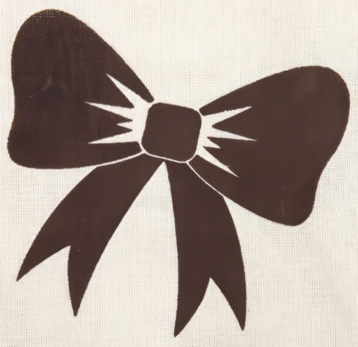 Pytlík na sklenici medu ApiSina s motivem "mašle"