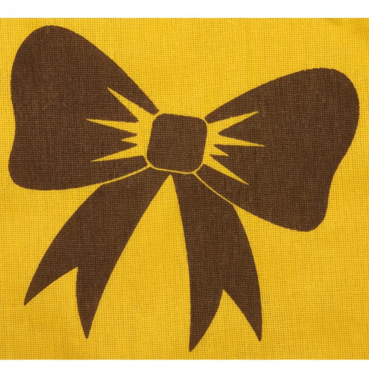 Pytlík na sklenici medu ApiSina s motivem "mašle"