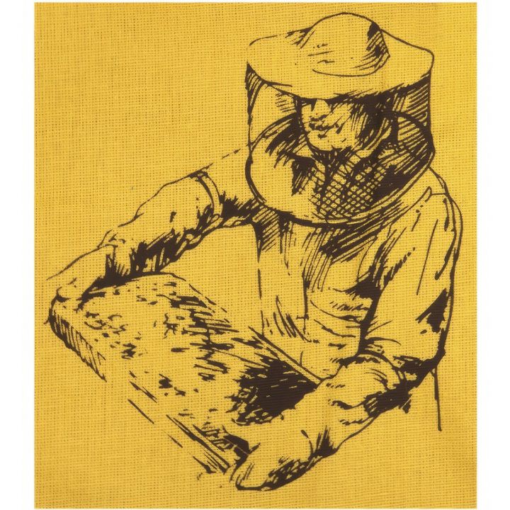 64118b.jpg_1 Pytlík na sklenici medu ApiSina s motivem "včelař"