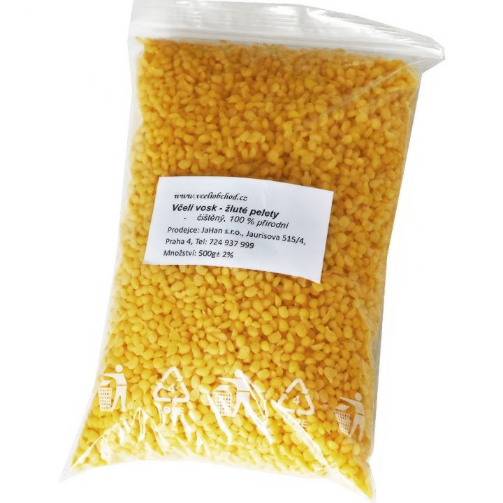 Včelí vosk - žluté pelety - 500 g
