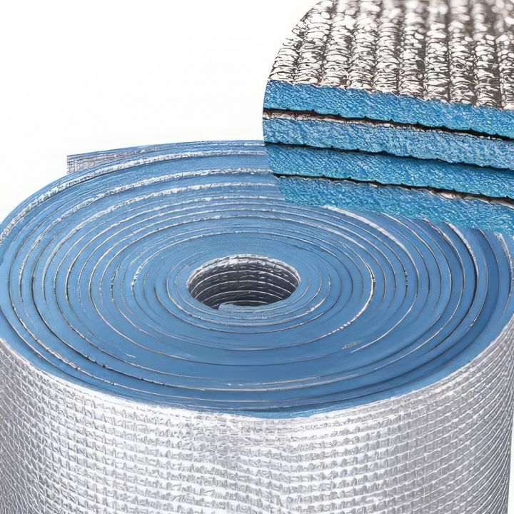 Hliníkem potažená XPE izolační pěna 8mm - role - 1,35 x 22,5 m