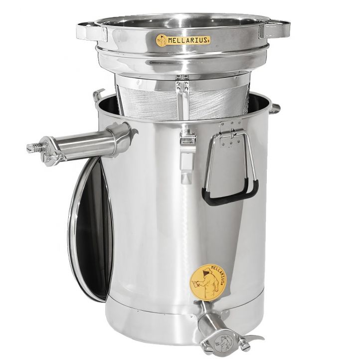 M5654-staceci-cer-maxi-2koh-sito-06.jpg_1 Stáčecí a čeřící nádoba Mellarius MaxiLine 25 kg s kónickým dnem