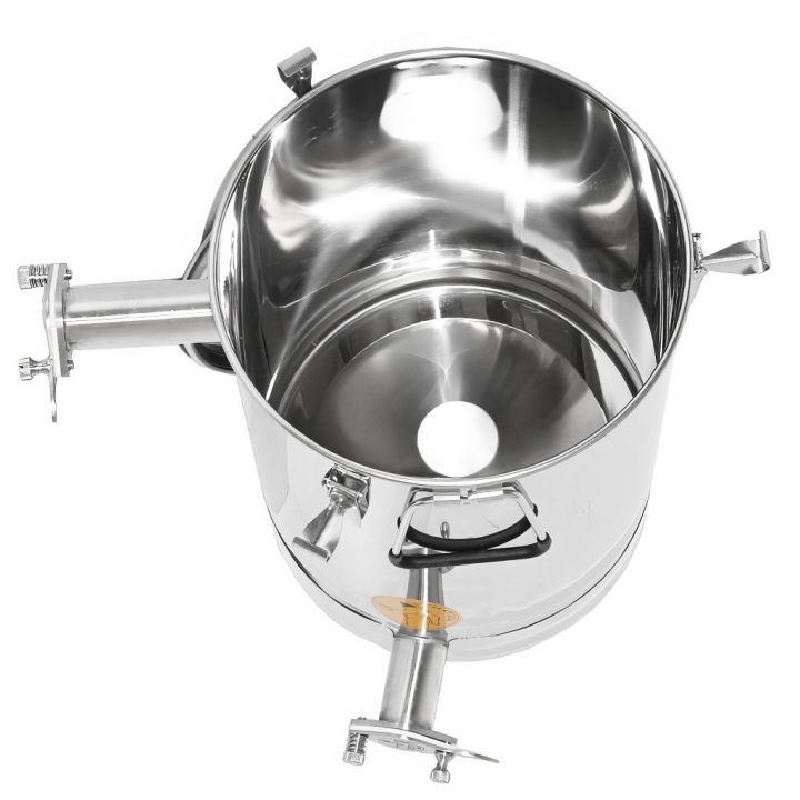 M5654-staceci-cer-maxi-2koh-sito-09.jpg_1 Stáčecí a čeřící nádoba Mellarius MaxiLine 25 kg s kónickým dnem