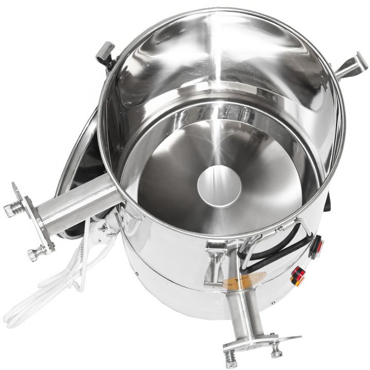 M5650-staceci-cer-maxi-ohrev-2koh-sito-078.jpg_1 Stáčecí a čeřící nádoba Mellarius MaxiLine 35 kg s integrovaným topným tělesem