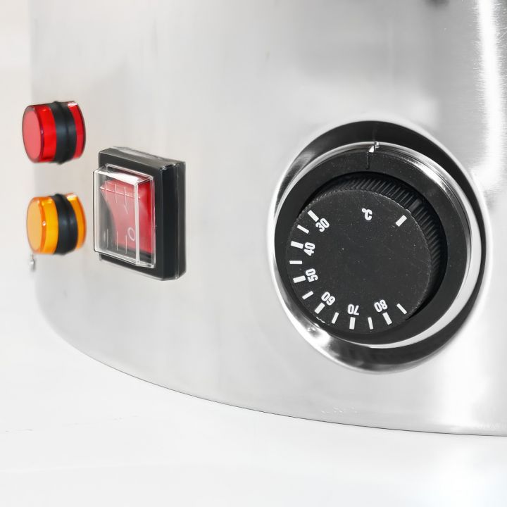 Stáčecí a čeřící nádoba Mellarius MaxiLine 35 kg s integrovaným topným tělesem