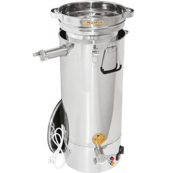 Stáčecí a čeřící nádoba Mellarius MaxiLine 50 kg s integrovaným topným tělesem