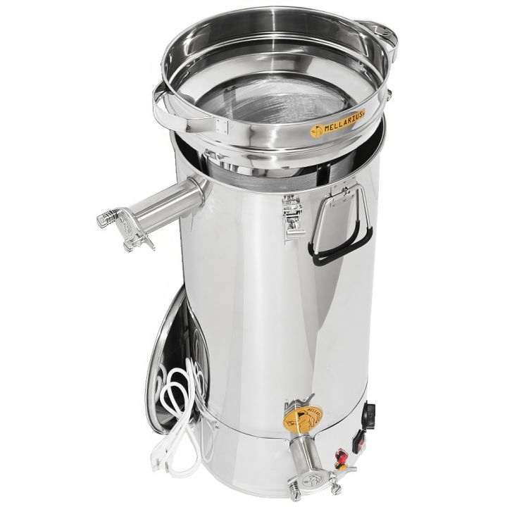 Stáčecí a čeřící nádoba Mellarius MaxiLine 50 kg s integrovaným topným tělesem