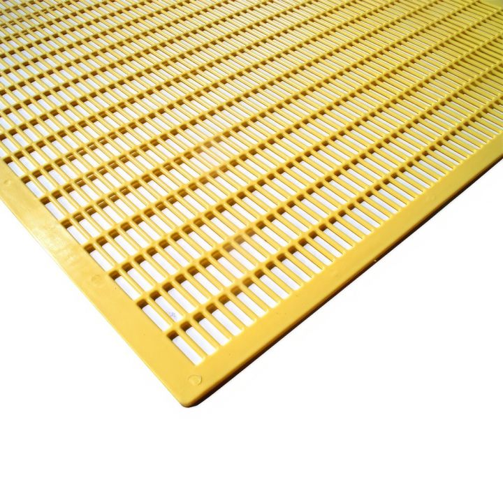 Mateří mřížka - žlutý litý plast