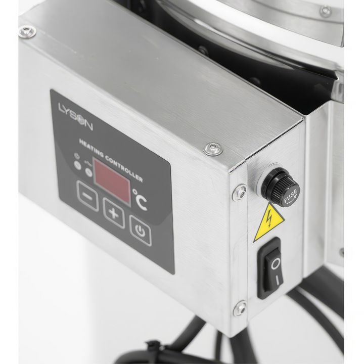 odstojnik-nierdzewny-z-plaszczem-grzewczym-70-l-98-kg-230v-zawor-nierdzewny-64-stozkowe-dno-premium3.jpg_1 Nádoba stáčecí a čeřící s ohřevem pláště 70 l 230 V kónické dno – PREMIUM