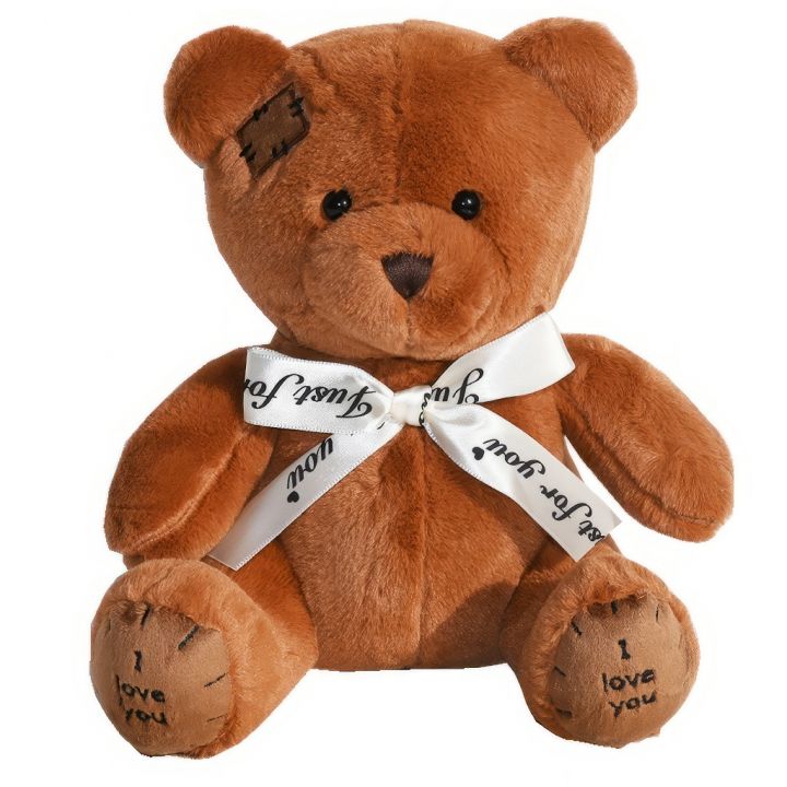 Medvídek Teddy tmavě hnědý - 25 cm