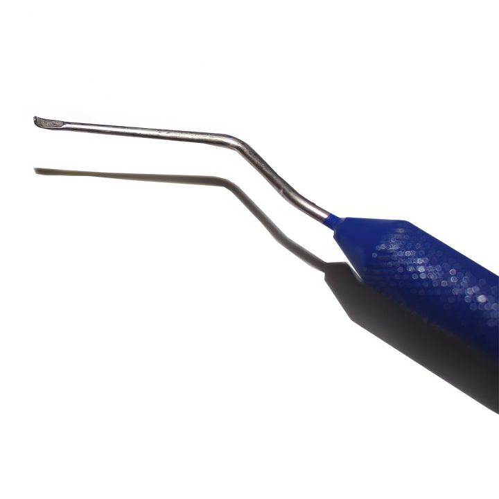 Přelarvovací lžička profi - kov - modrá