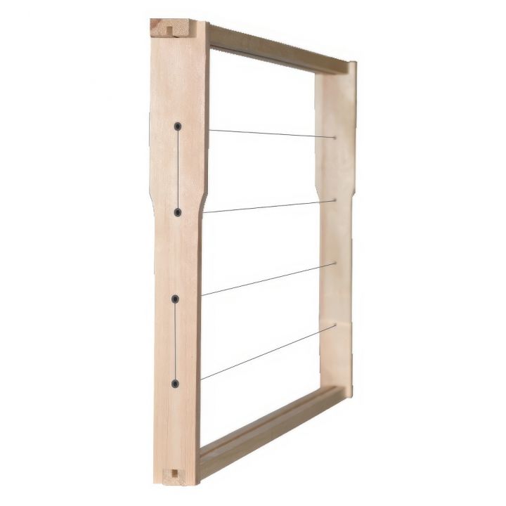 L0478-ramek-s-zderemi-lang-285-01.jpg_1 Rámek Langstroth Jumbo - 285 - Hoffman, vypletený, s zděřemi, s drážkou 1 ks