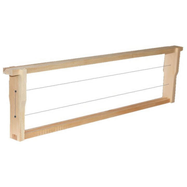 Rámek Langstroth 1/2 - 137 - Hoffman, vypletený, s zděřemi, s drážkou 1 ks