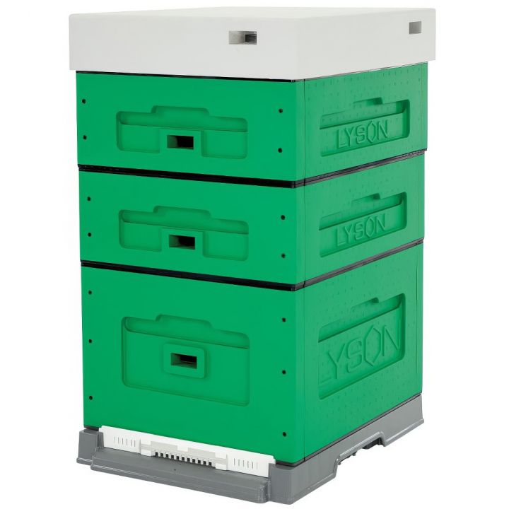 ul-dadant-optima-malowany-ciemny-zielony-standard-nieskrecony2.jpg_1 UL Dadant Blatt OPTIMA, lakovaný (ZELENÝ), rozložený 10 R